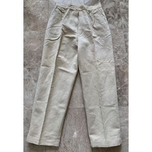 Vintage BILL BLASS Linen High Rise Fully Lined Gorgeous Pants 16 Bulgaria Made